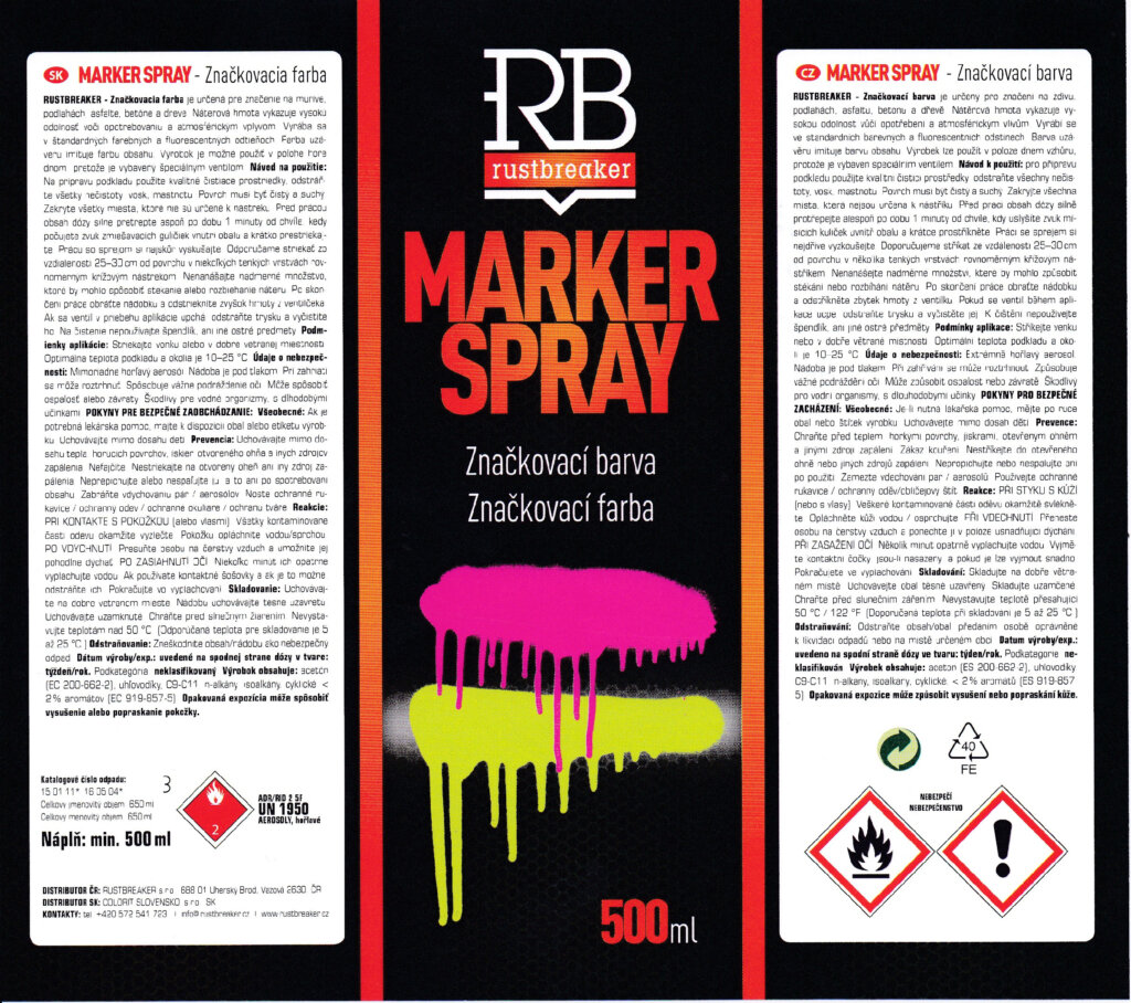 Rustbreaker – značkovací sprej 500 ml