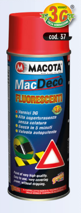 Macota-bezbarvý lak lesklý na fluorescentní barvy 400 ml