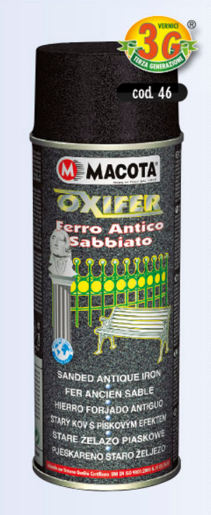 Macota OXIFER-dekor. mat email. dává lak povrch.vzhled starého kovu
